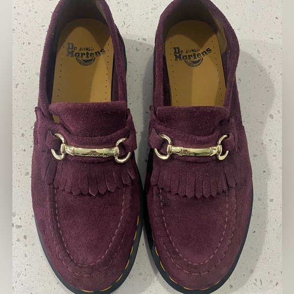 NWOT Dr. Martens Adrian Snaffle Suede Loafers - Picture 5 of 11
